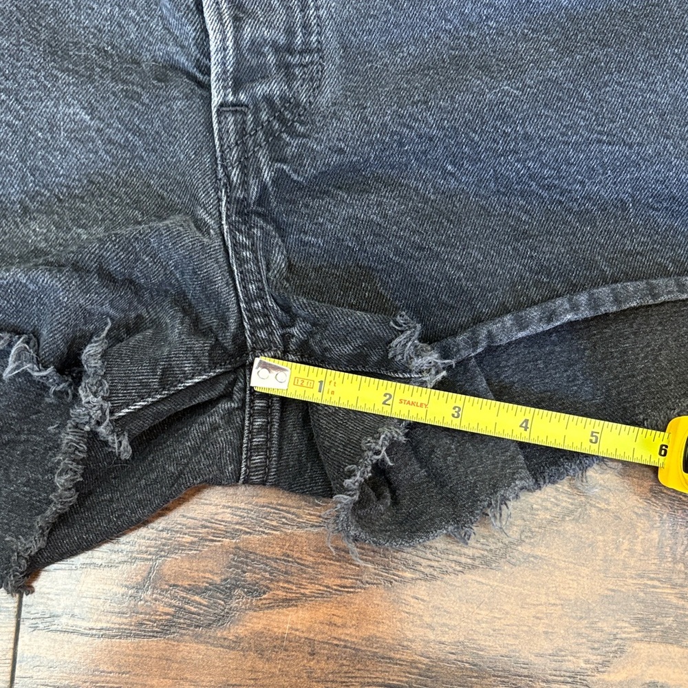 Levi's 501 Black High-Rise Denim Cutoff Shorts - Picture 11 of 11